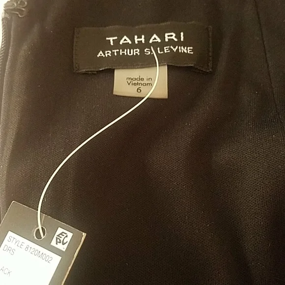 Tahari Arthur S. Levine black New with Tag dress - Picture 8 of 13